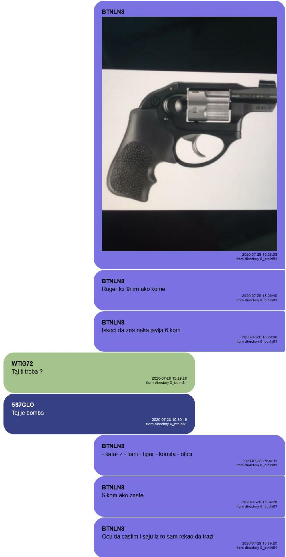 Lazović tražio pištolje da daruje prijatelje