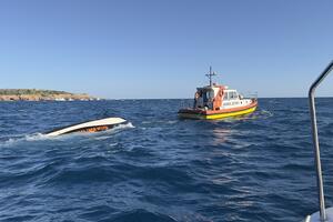 Incident na moru na obali Luštice: Gliser potonuo, spašeno devet...