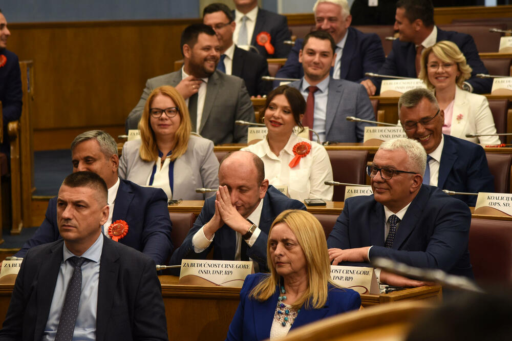 Novović, Vučković and MPs from Nova and DNP, Photo: Luka Zekovic