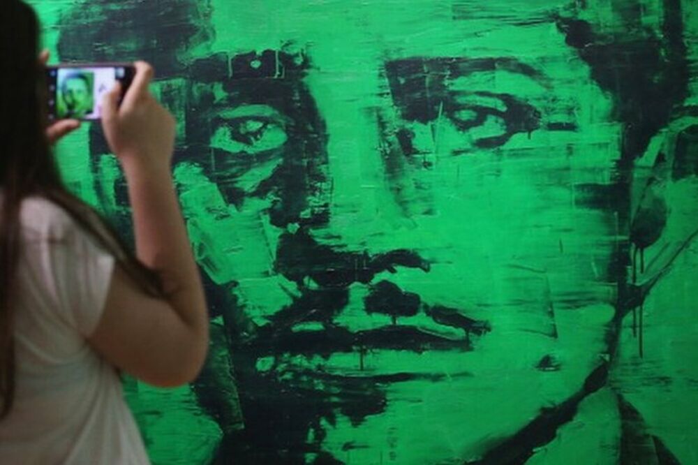 Lik Gavrila Principa viđa se često na majicama ili grafitima, Foto: Sean Gallup