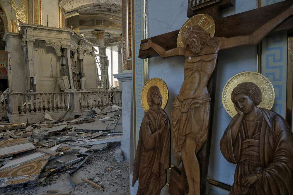 Crkva u Odesi uništena u ruskom raketnom napadu, Foto: Rojters