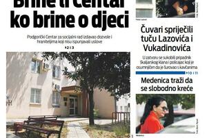 Naslovna strana "Vijesti" za 29. jul 2023.