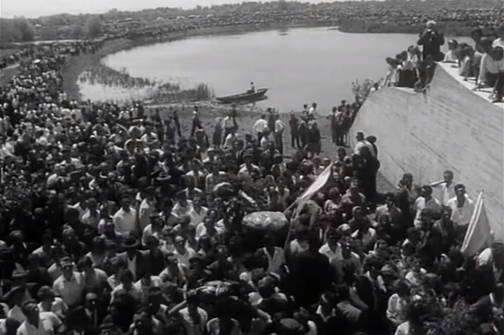 Sa otvaranja spomenika u Jasenovcu 1966. godine, Foto: Youtube/Screenshot/Film Bogdana Žižića