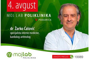 Dr Žarko Ćalović, specijalista interne medicine, uži specijalista...