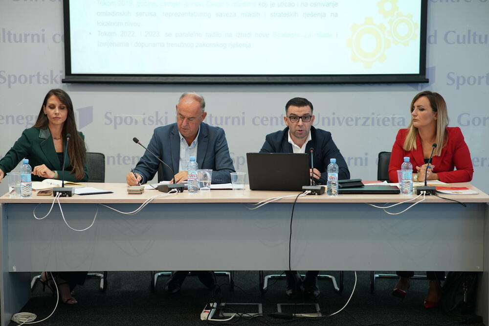 Centralna javna rasprava povodom Nacrta Strategije za mlade za period od 2023 – 2027. godine u Podgorici, 31. jula 2023. godine, Foto: pr služba Ministarstva sporta i mladih