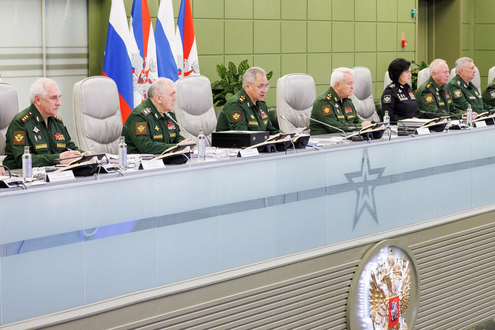 Šojgu na jučerašnjem sastanku u Moskvi