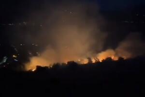 Veliki požar u Doljanima, vatrogasci na terenu