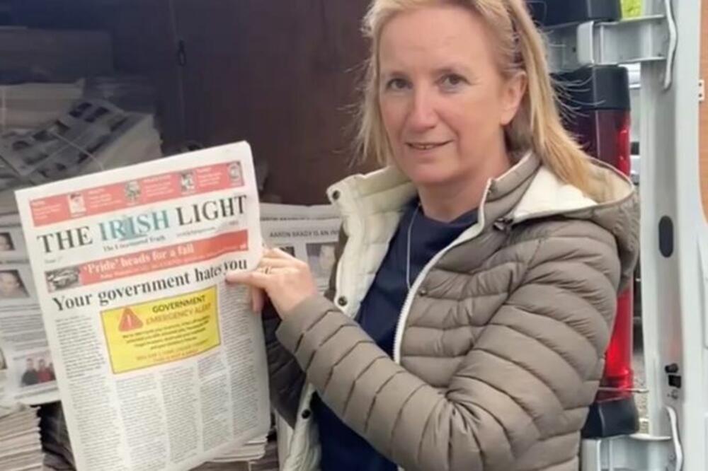 Džema O'Doerti, urednica lista Ajriš lajt, Foto: GEMMA O'DOHERTY TELEGRAM CHANNEL