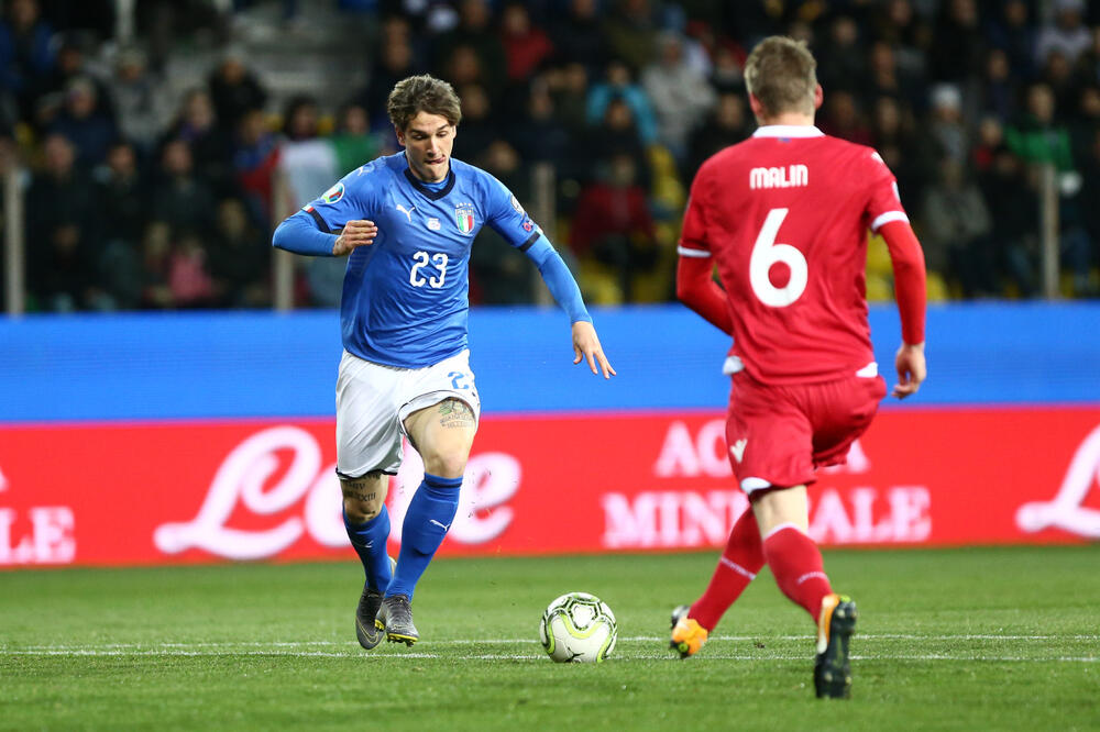 Nikolo Zaniolo u dresu reprezentacije Italije, Foto: Shutterstock
