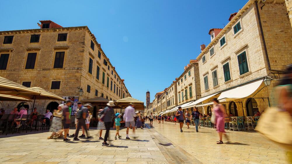 Stradun - infamous pedestrian street in the Old Town