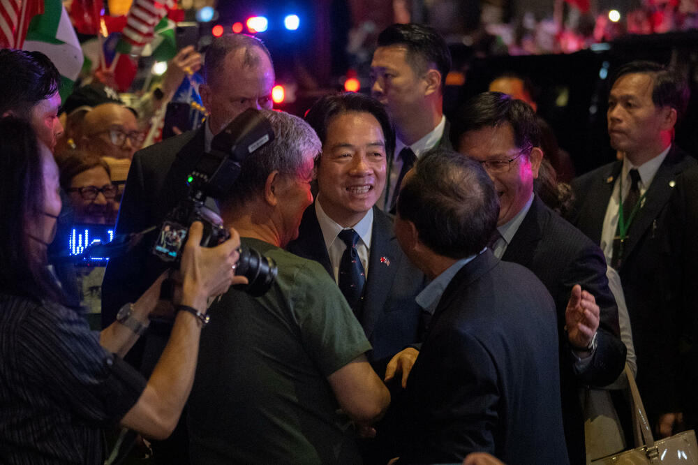 Vilijam Lai stiže u hotel na Menhetnu u Njujorku, Foto: REUTERS
