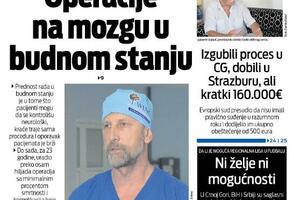 Naslovna strana "Vijesti" za 14. avgust 2023.