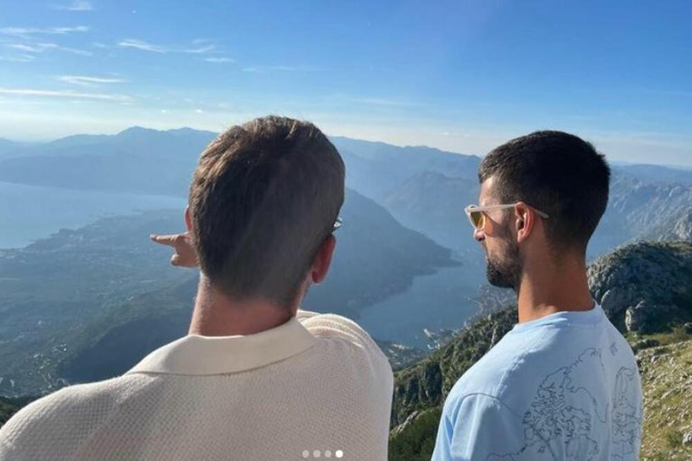 Đoković je nedavno uživao u pogledu na Bokokotorski zaliv, Foto: Novak Djokovic (Instagram)
