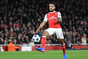 The end of the career for the once great hope of Arsenal and England: Walcott in...
