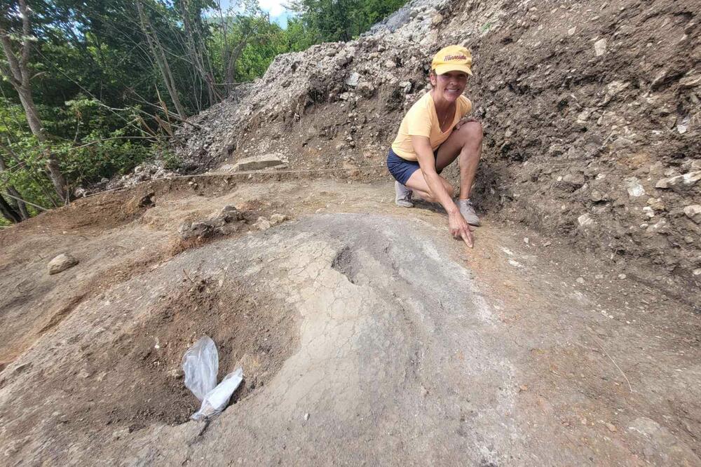 Gilliane Monnier na nalazištu, Foto: Jadranka Ćetković