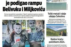Naslovna strana "Vijesti" za 21. avgust 2023.