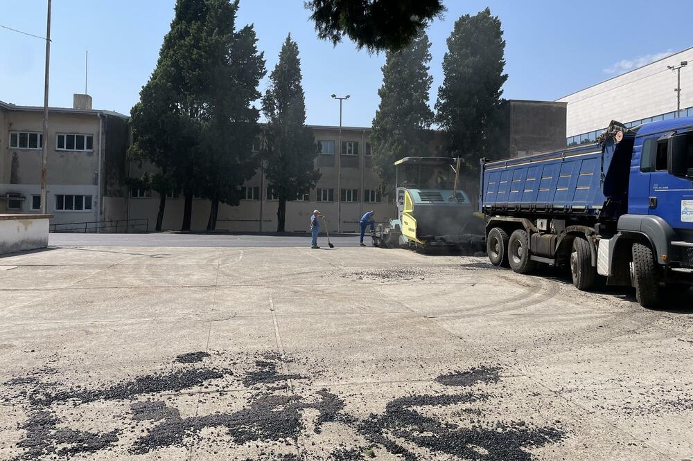 Radovi na novom poligonu škole "Savo Pejanović", Foto: Jelena Kočanović