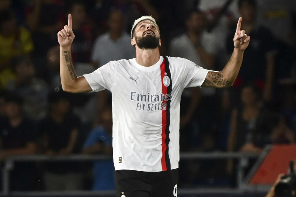 Žiru proslavlja pogodak, Foto: Beta/AP