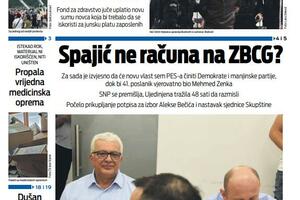 Naslovna strana "Vijesti" za 23. avgust 2023. godine