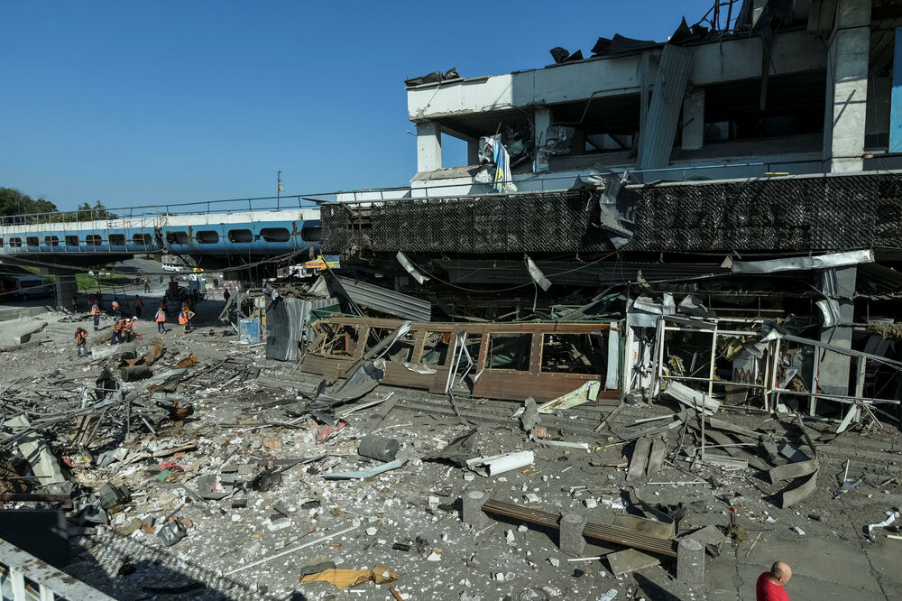 Dnjepar nakon ruskog napada, Foto: Reuters