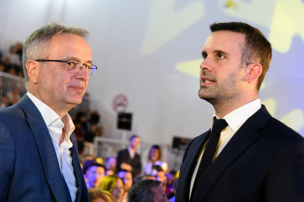 UCG traži vraćanje pregovora o vladi na početak: Danilović i Spajić, Foto: BORIS PEJOVIC