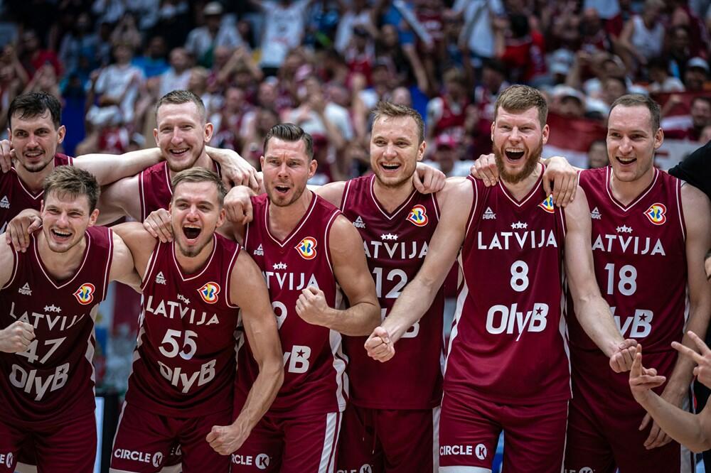 Košarkaši Letonije, Foto: FIBA