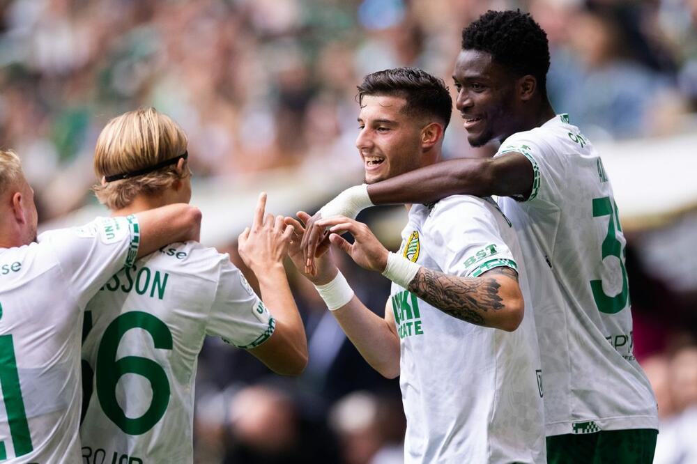 Đukanović rešeta mreže u Švedskoj, Foto: www.hammarbyfotboll.se