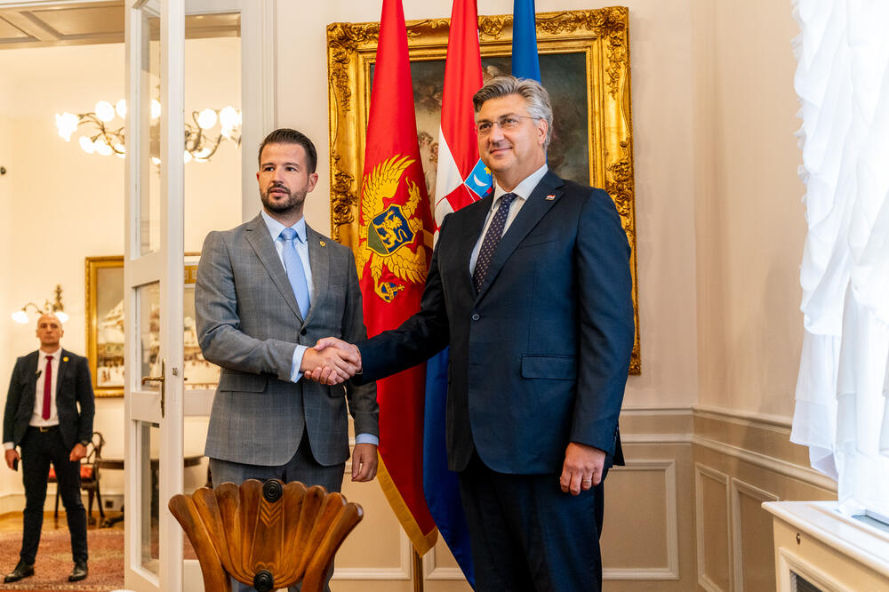 Milatović i Plenković, Foto: Služba za informisanje Predsjednika Crne Gore