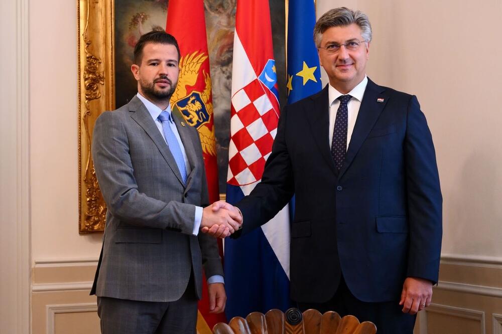 Milatović i Plenković, Foto: Twitter/Andrej Plenković