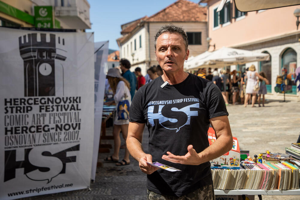Nebojša Mandić, jedan od osnivača Hercegnovskog strip festivala