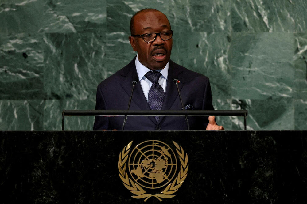 Ali Bongo u obraćanju Ujedinjenim nacijama, Foto: Reuters