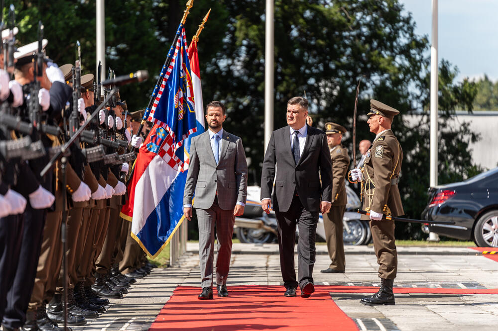 Milatović i Milanović u Zagrebu, Foto: Kabinet predsjednika Crne Gore