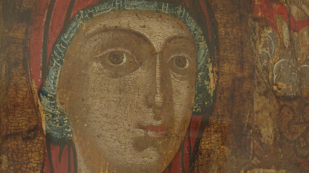 Bogorodica Oidgitrija sa svetiteljima