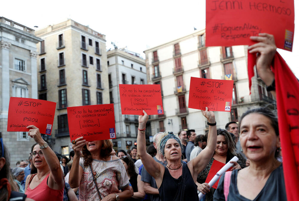 Protesti u znak podrške Dženi Ermoso u Barseloni