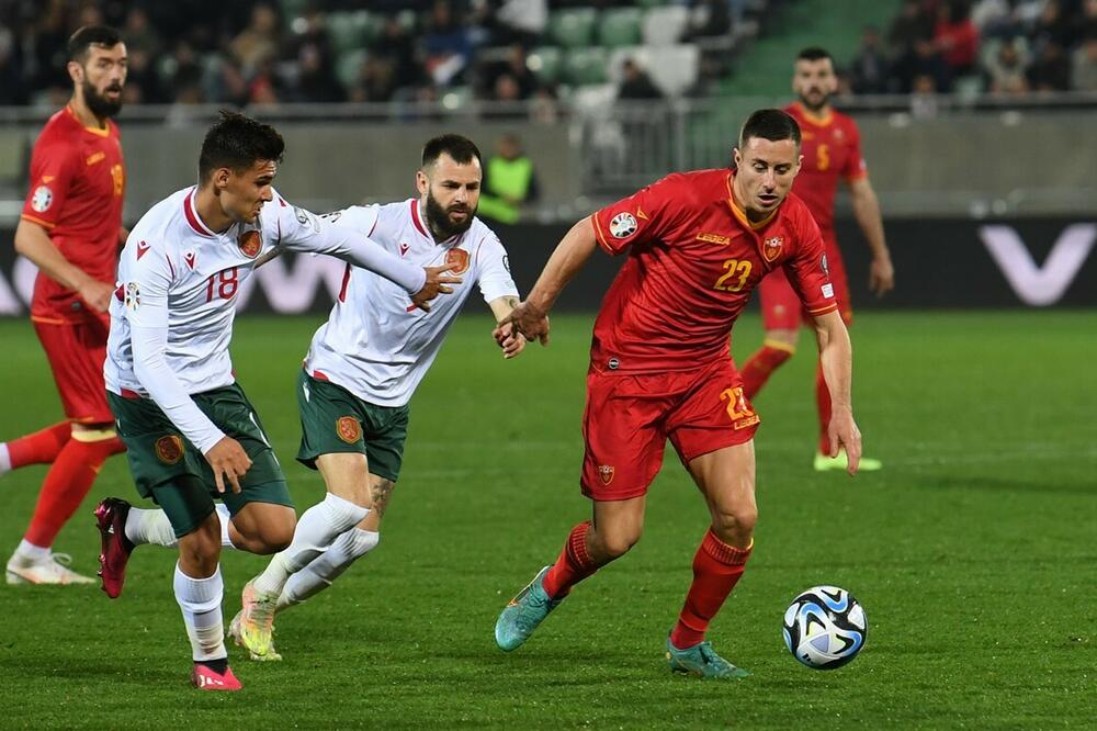 Sa utakmice Bugarska - Crna Gora u martu, Foto: FSCG
