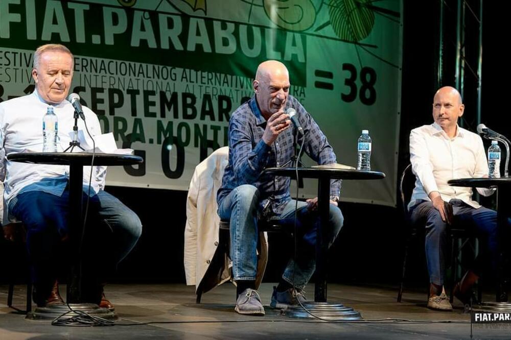 Sa promocije: Koprivica, Brković, Martinović, Foto: Duško Miljanić