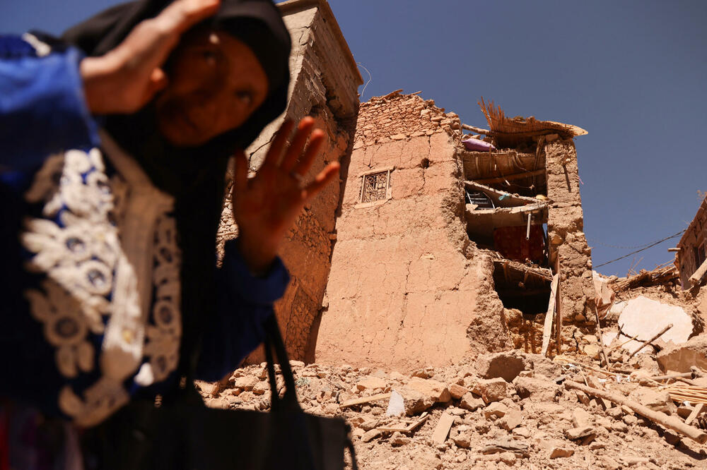 Uništena džamija u mjestu Adasil, Foto: Rojters
