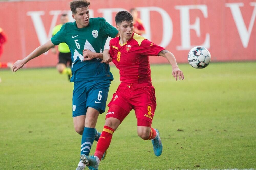 Milan Vukotić vezista mlade reprezentacije i Budućnosti, Foto: FSCG