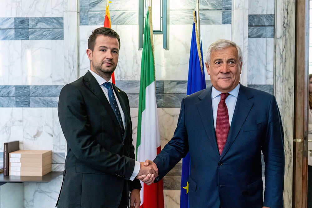 Milatović i Tajani, Foto: Služba za informisanje Predsjednika Crne Gore