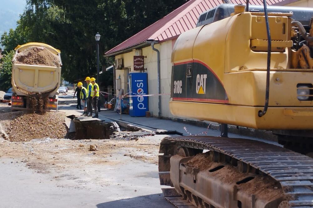 Radovi u Ulici Boška Rašovića, Foto: Dragana Šćepanović