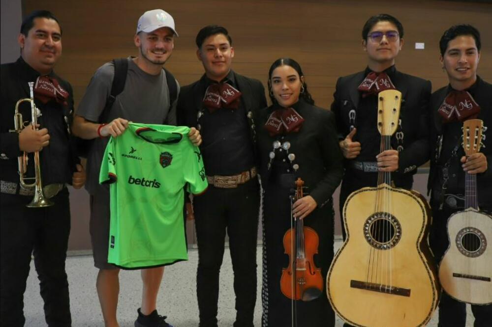 Vukčević po dolasku u Huares, Foto: FC Juárez (X)