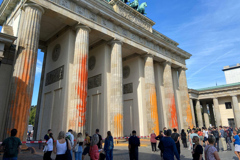 Brandenburška kapiju u Berlinu, 17. septembra 2023. godine, Foto: Reuters