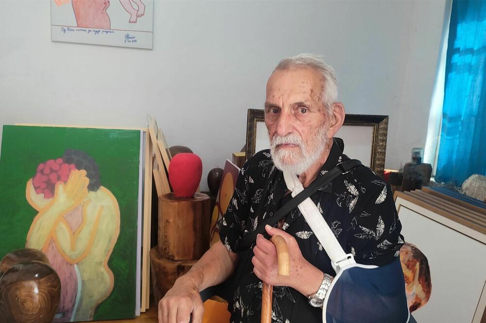 Krsto Andrijašević u ateljeu, Foto: Svetlana Mandić