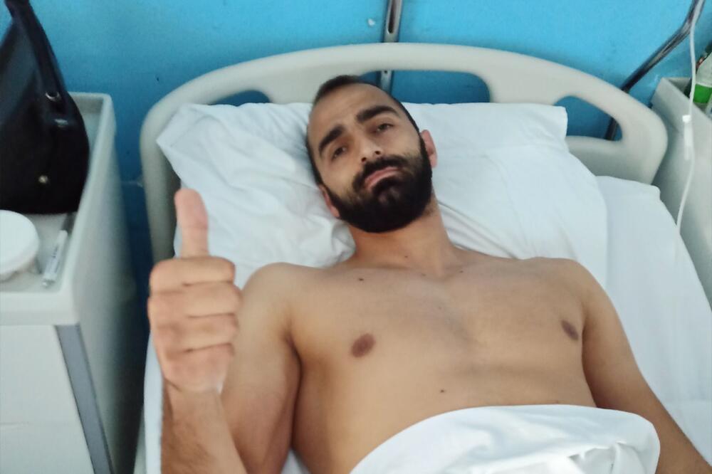 Marković nakon operacije, Foto: Facebook/FK Sutjeska Nikšić