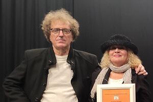 Milica Kralj and Spasoje Bajović, winners of the "Mirko Banjević" award