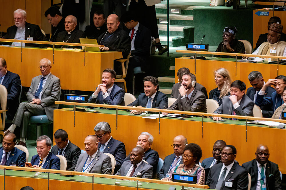 Milatović i Abazović na otvaranju generalne debate 78. zasijedanja Generalne skupštine UN., Foto: Služba za informisanje predsjednika Crne Gore
