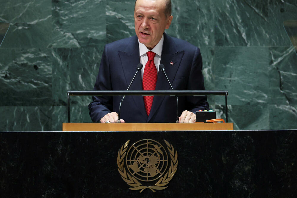 Erdogan na zasjedanju Generalne skupštine UN-a, Foto: Reuters