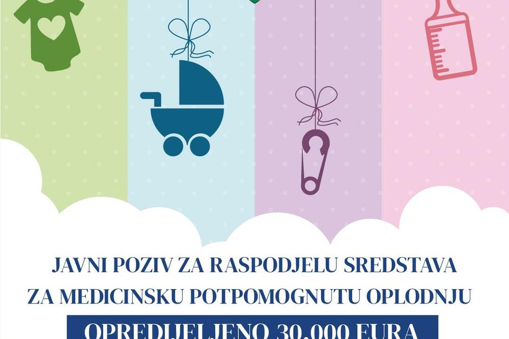 Javni poziv za raspodjelu novca za medicinsku potpomognutu oplodnju, za šta je opredijeljeno 30 hiljada eura, Foto: Opština Bar