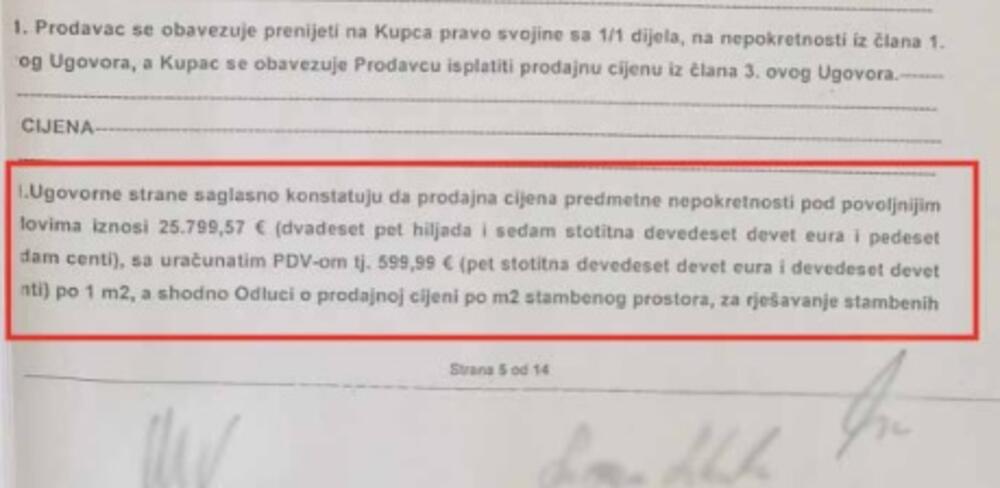 Stan 2022. plaćen 25.799 eura