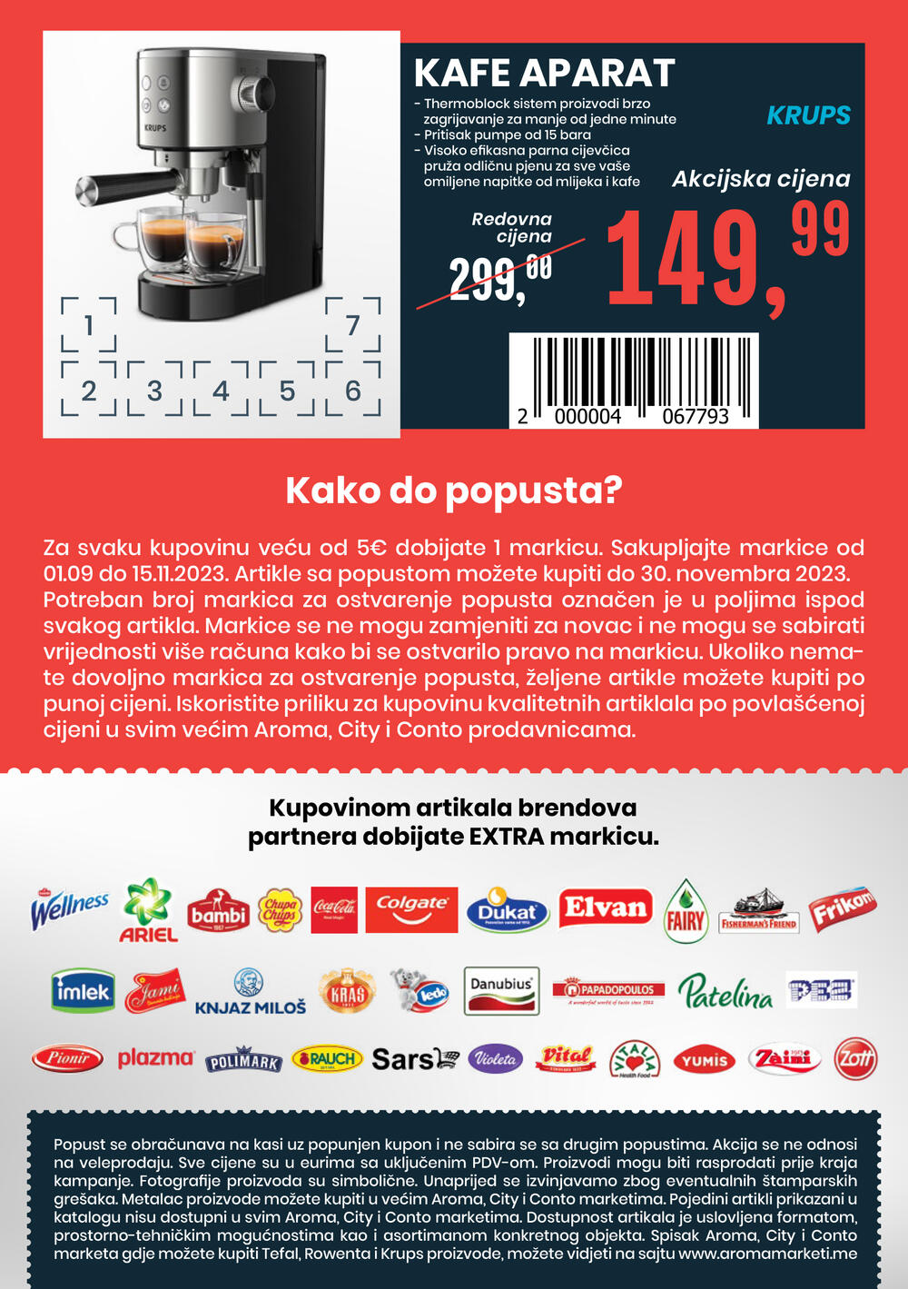 <p>Markica ti štedi da popust više vrijedi - sakupljaj markice do 15.11. i ostvari velike popuste</p>